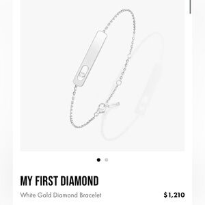 Messika Paris 18k white gold my first diamond bracelet